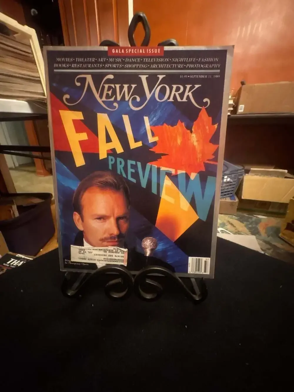 New York Magazine September 11, 1989 Fall Preview Issue featuring Sting